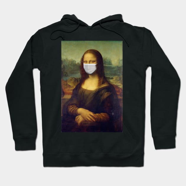 MONA LISA WITH CORONAVIRUS MASK Hoodie by GClothes